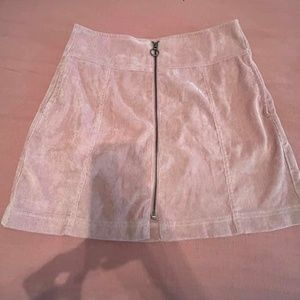 Pink courdaroy skirt